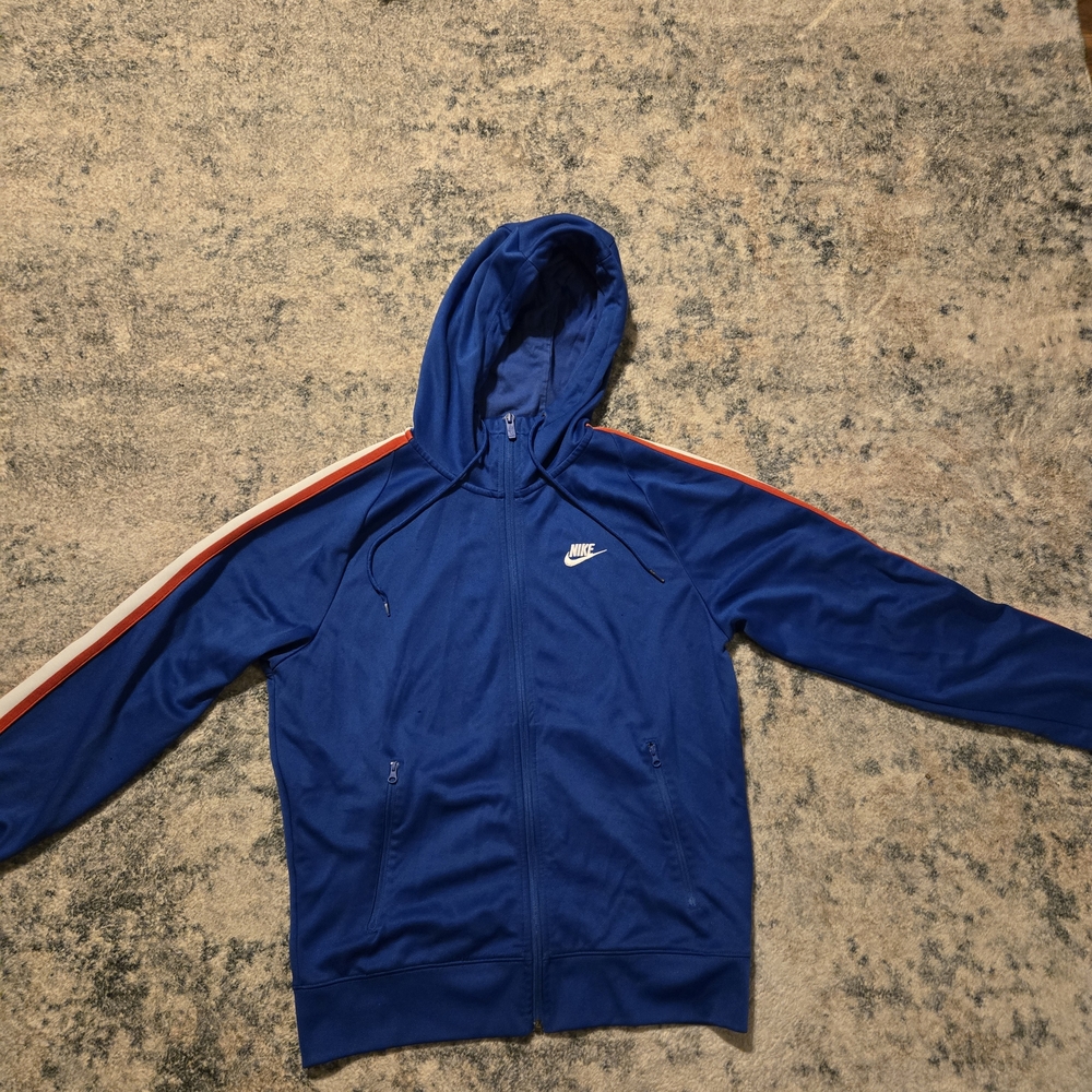 Nike Blue Zip-Up Hoodie